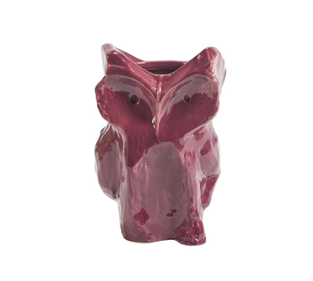 x Marni ugle vase, S - Aubergine after midnight
